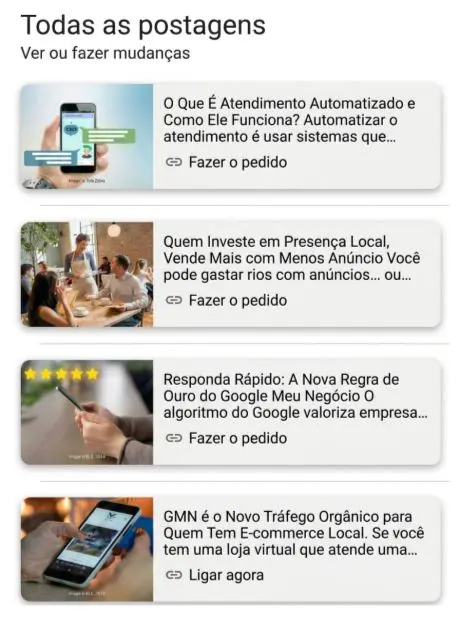 Gestão de perfil google meu negocio no ABC
